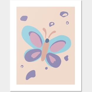 Pastel butterfly Posters and Art